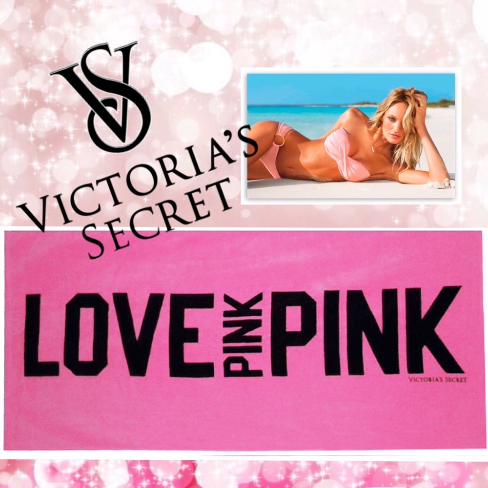 Victoria’s Secret Big Pink Beach Towel New